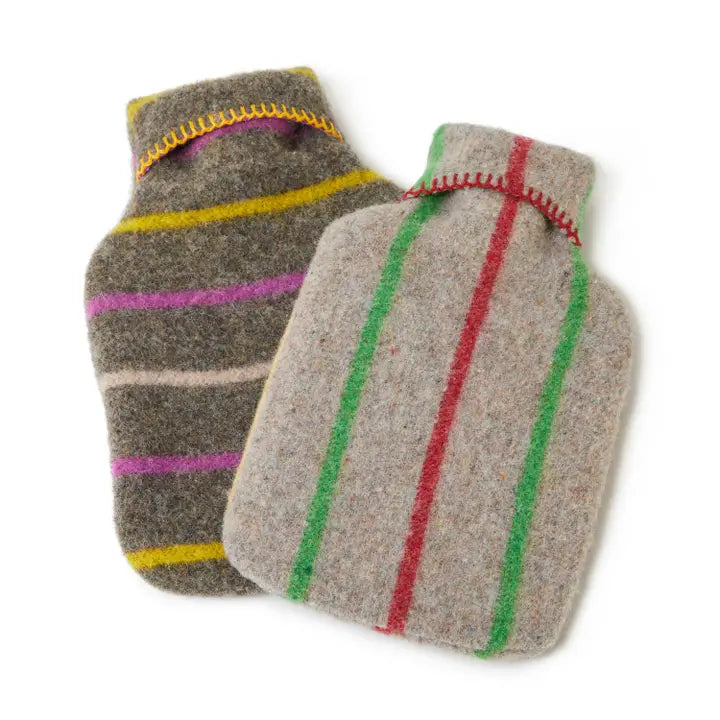 Stripe Recycled Wool - Hot Water Bottle