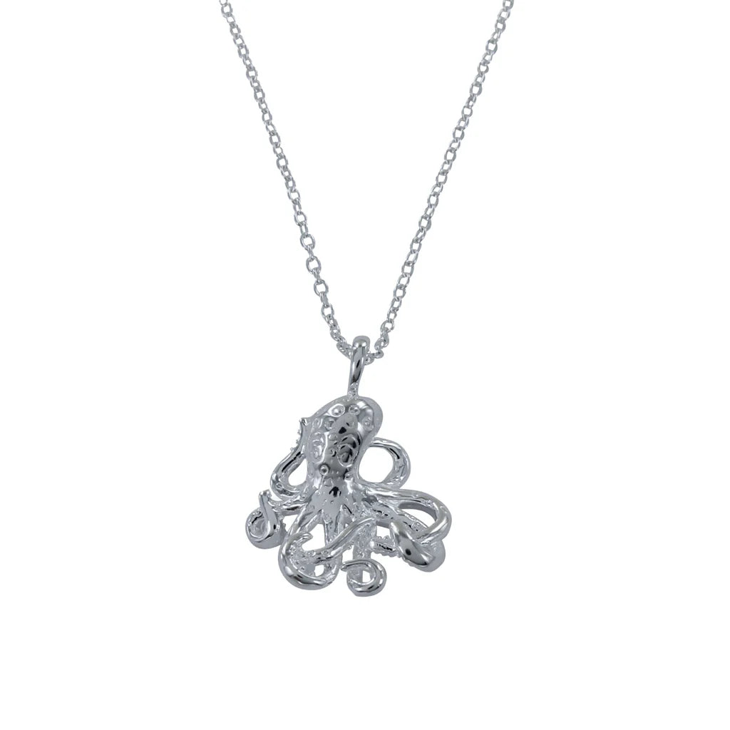 Reeves & Reeves - Sterling Silver Baby Octopus Necklace