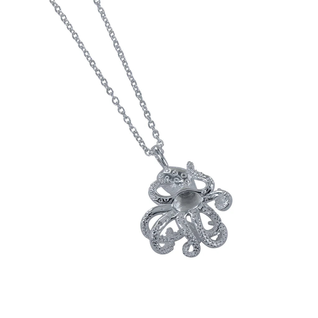 Reeves & Reeves - Sterling Silver Baby Octopus Necklace