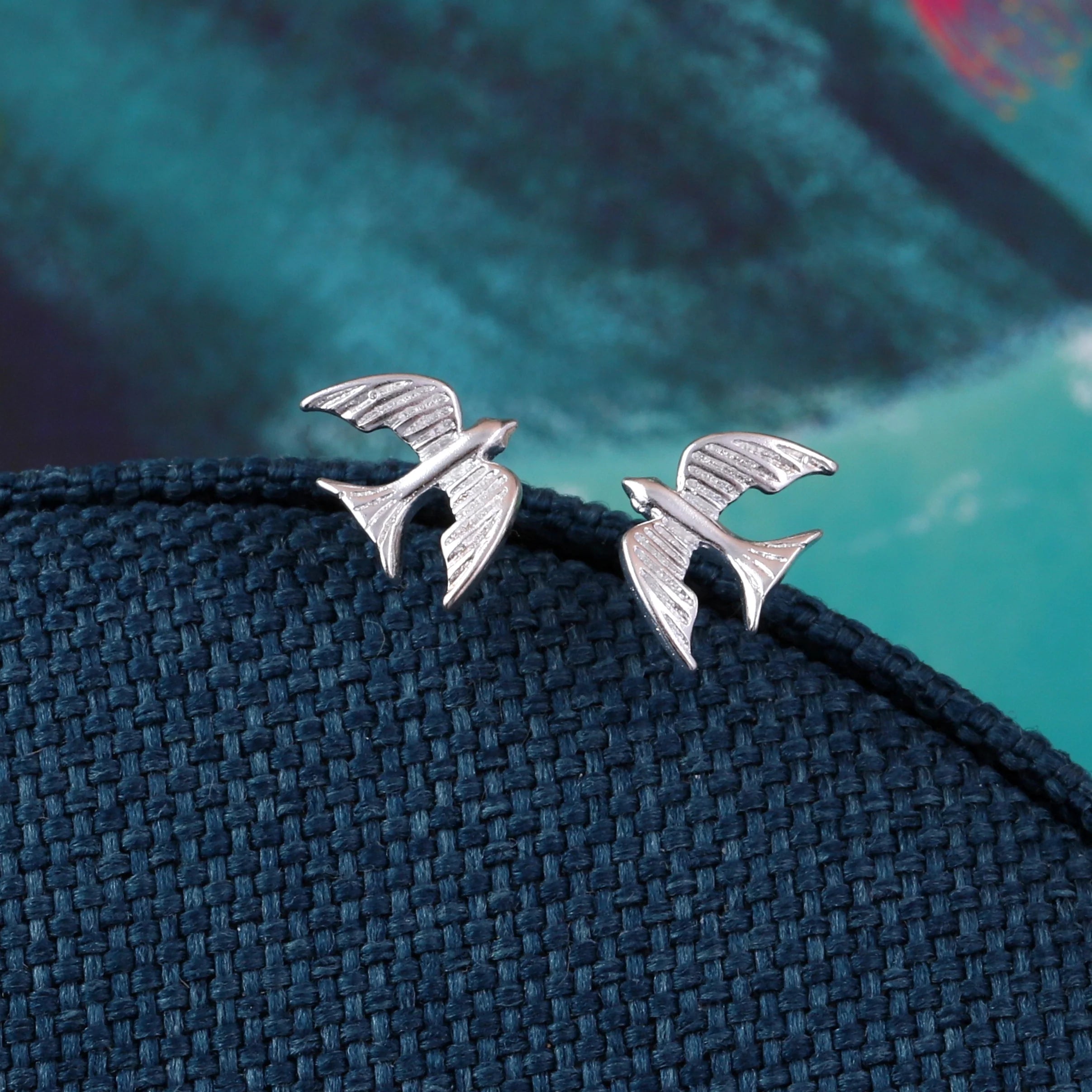 Attic - Bird Earrings - Silver