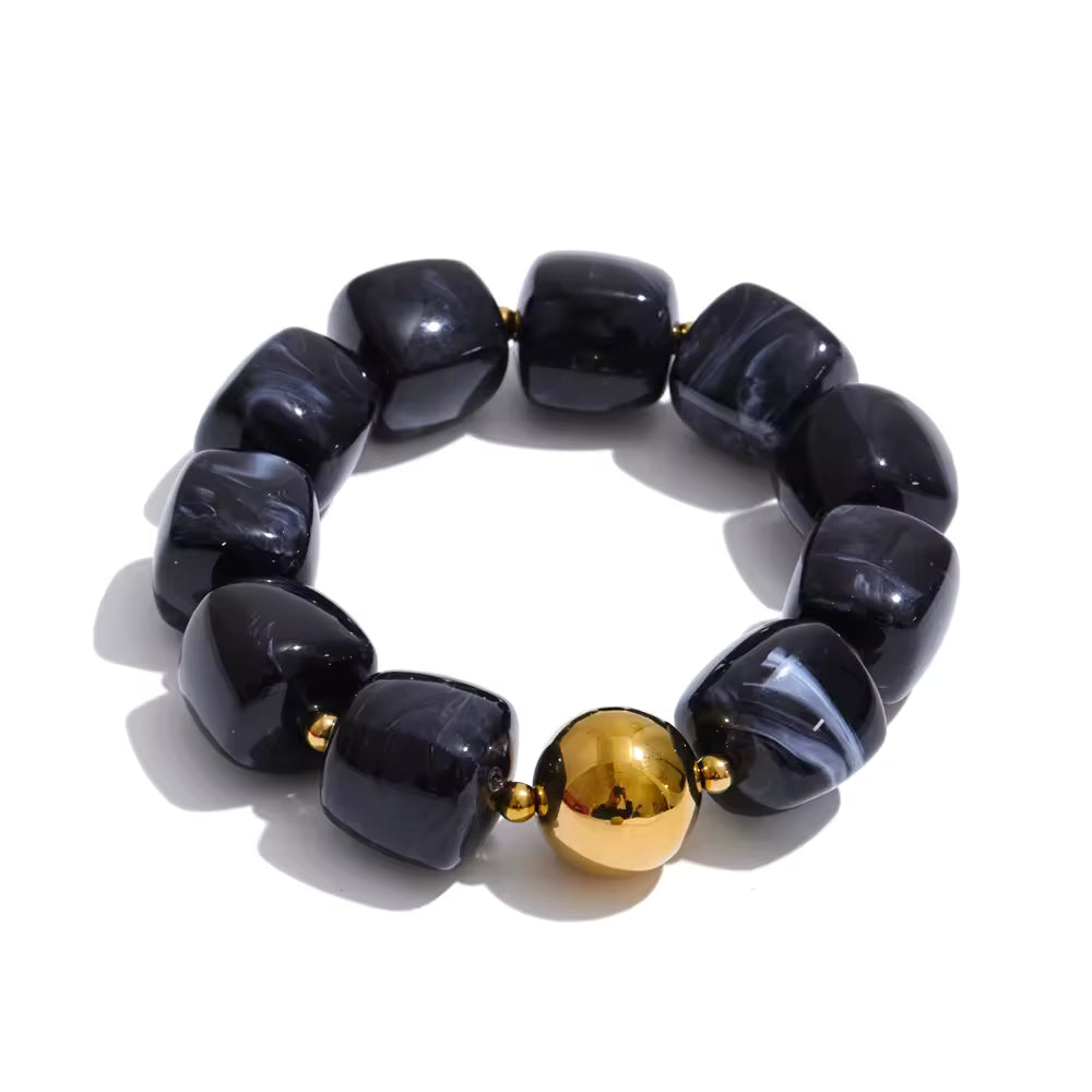 Acrylic Beaded Chunky Bracelet