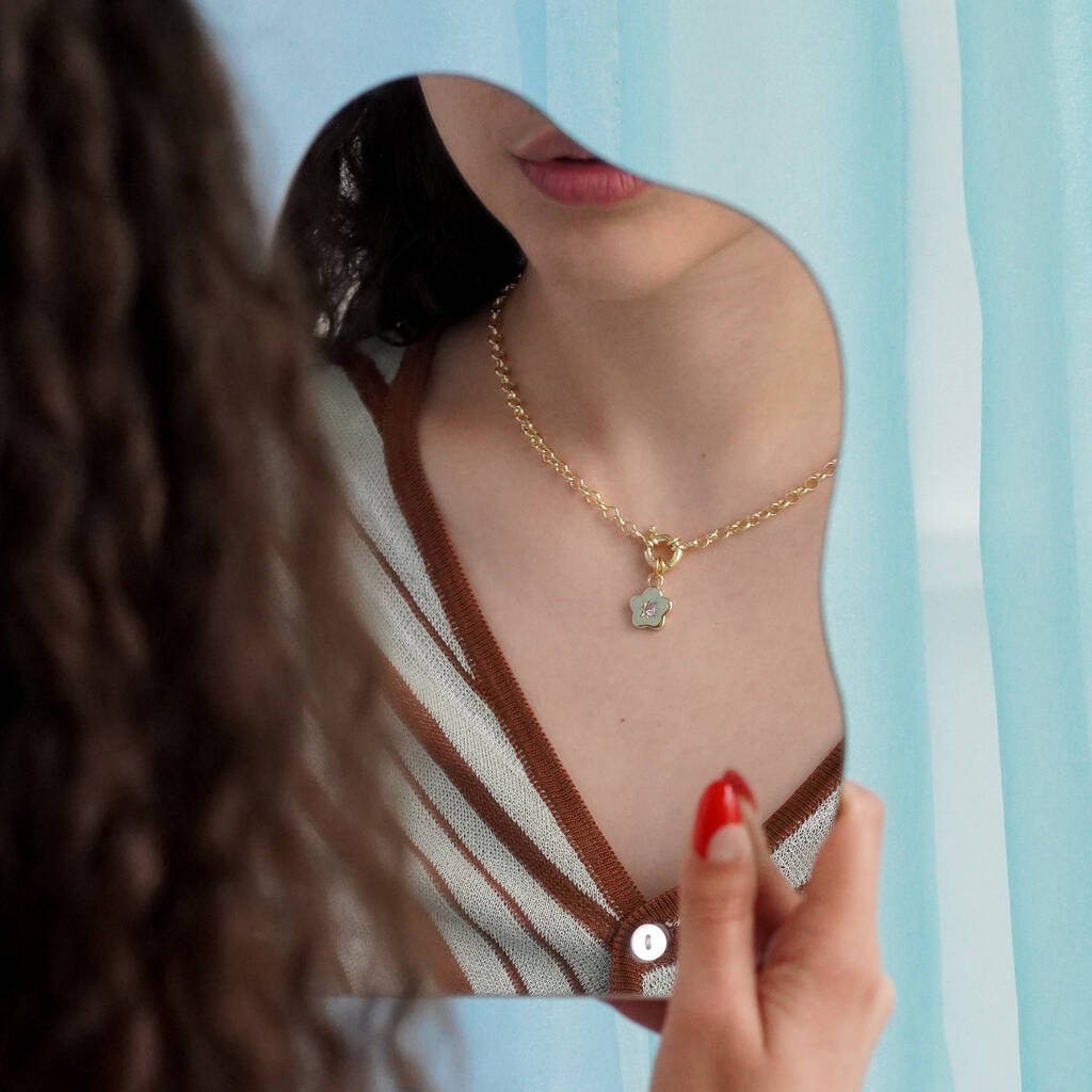 Retro Multi-Charm Chunky Chain Necklace - Gold