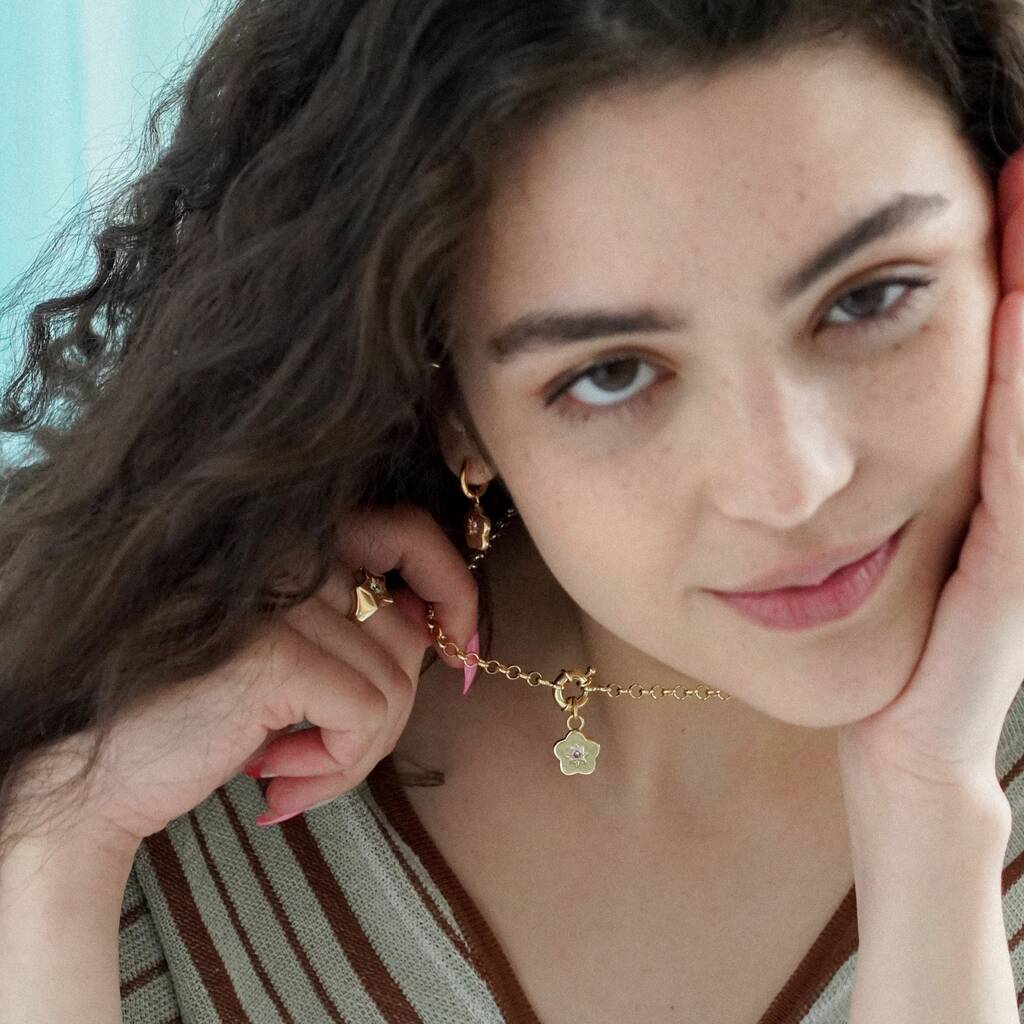 Retro Multi-Charm Chunky Chain Necklace - Gold