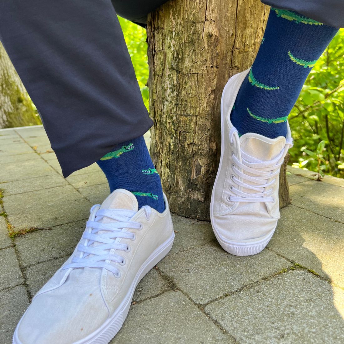 Swole Panda - Crocodile Bamboo Socks