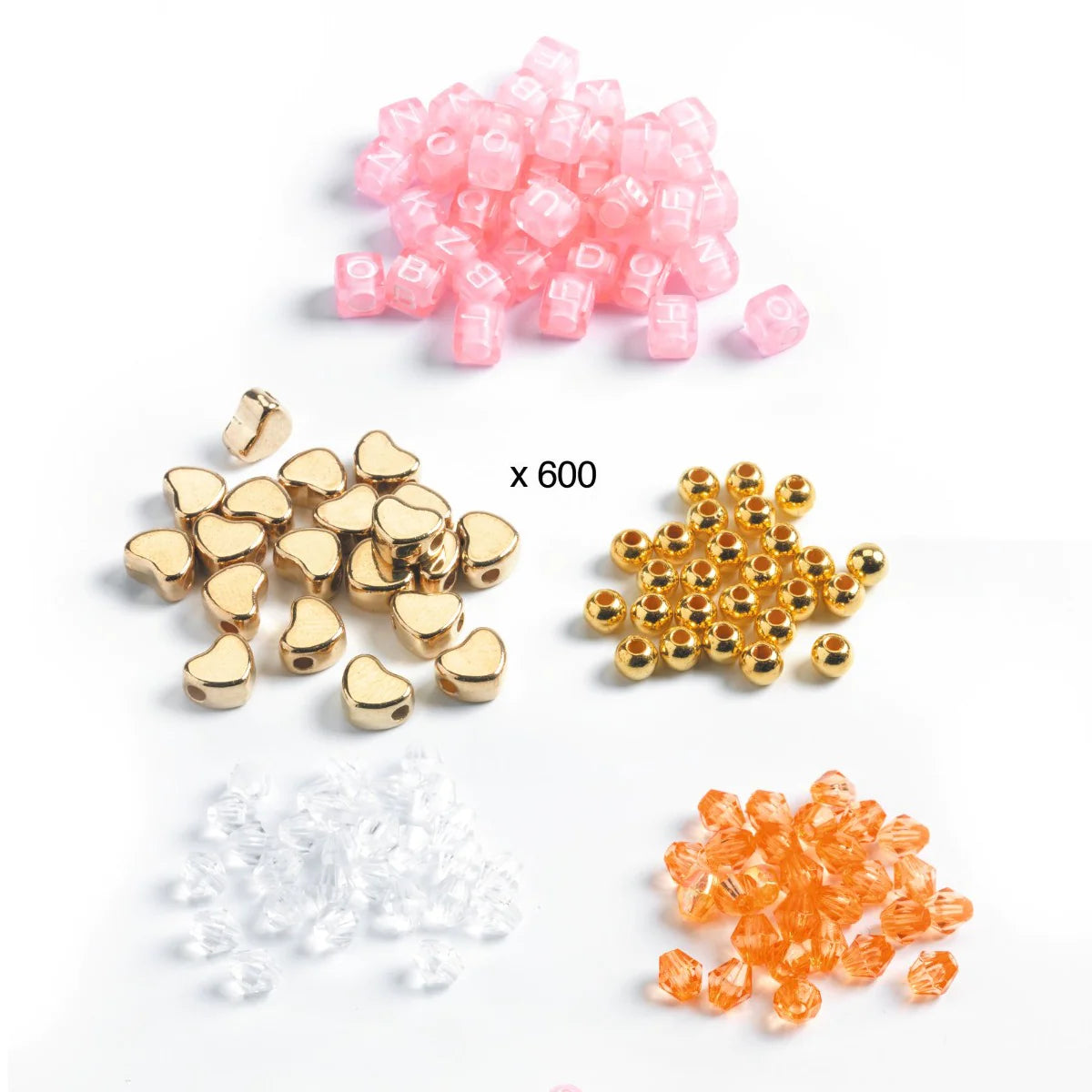 Abundance Beads - Alphabet Gold