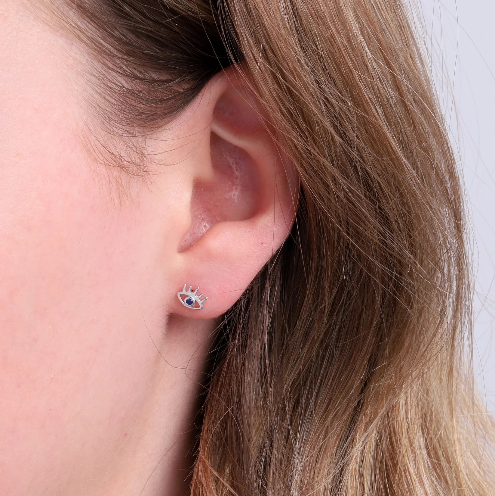 Attic - Evil Eye Earrings - Silver
