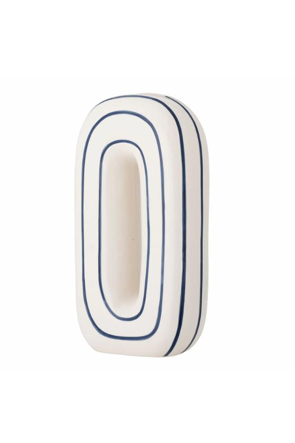 Mae Vase Blue Ceramic