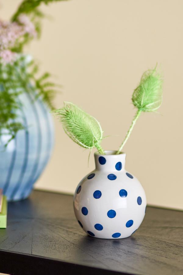 Fian Vase Blue Stoneware