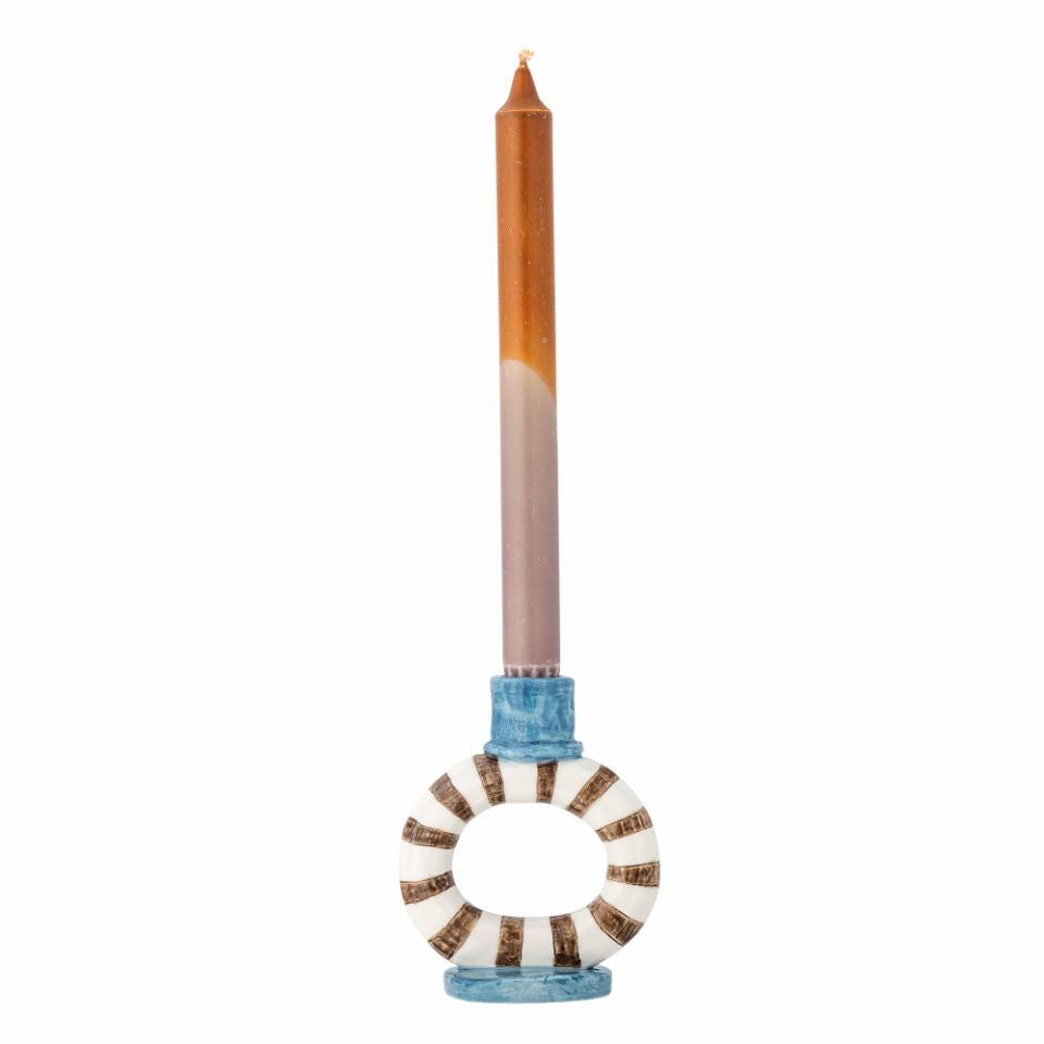 Tacana Candle Holder - Circle Stripes