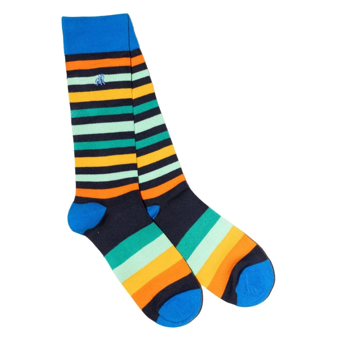 Swole Panda - Gradient Striped Bamboo Socks