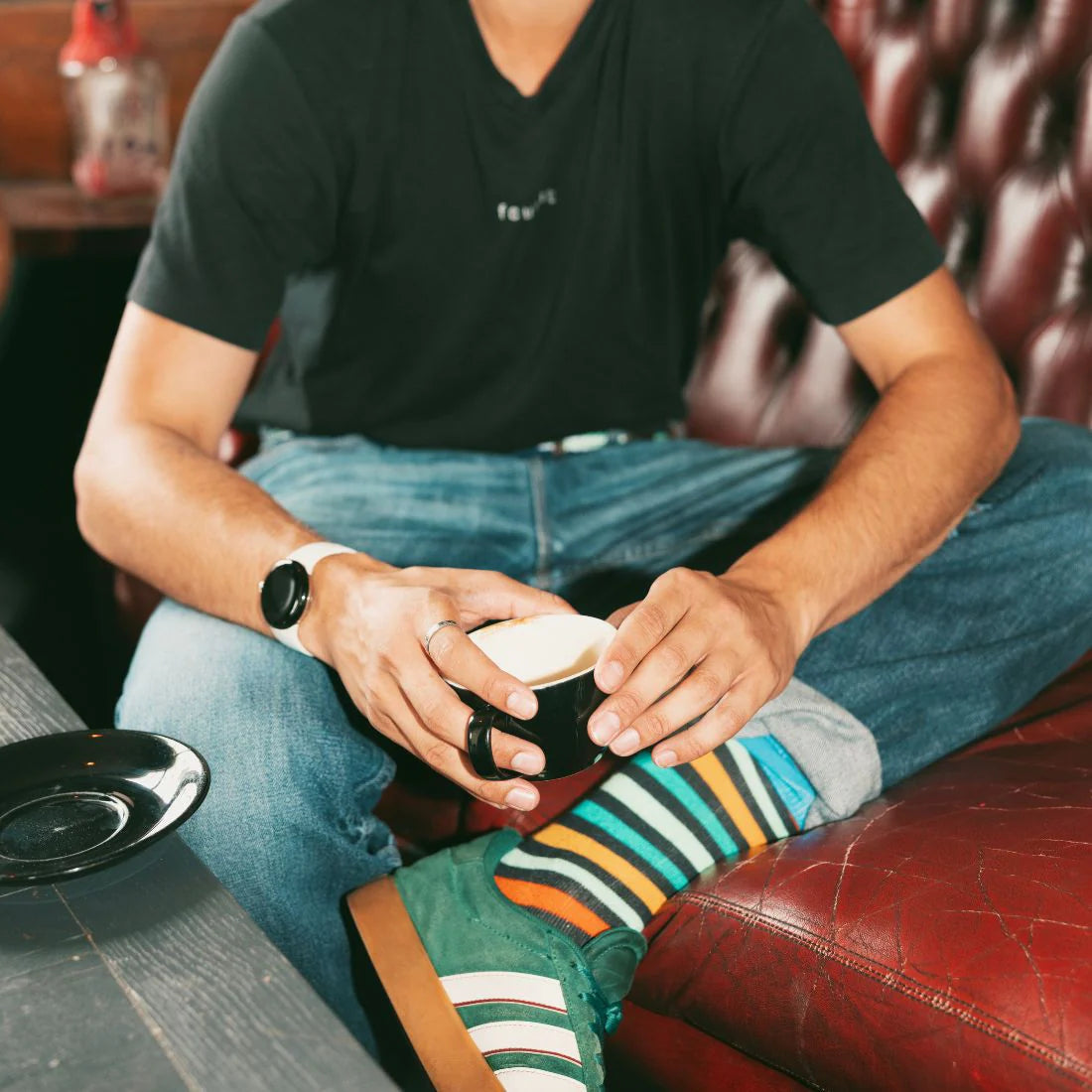 Swole Panda - Gradient Striped Bamboo Socks