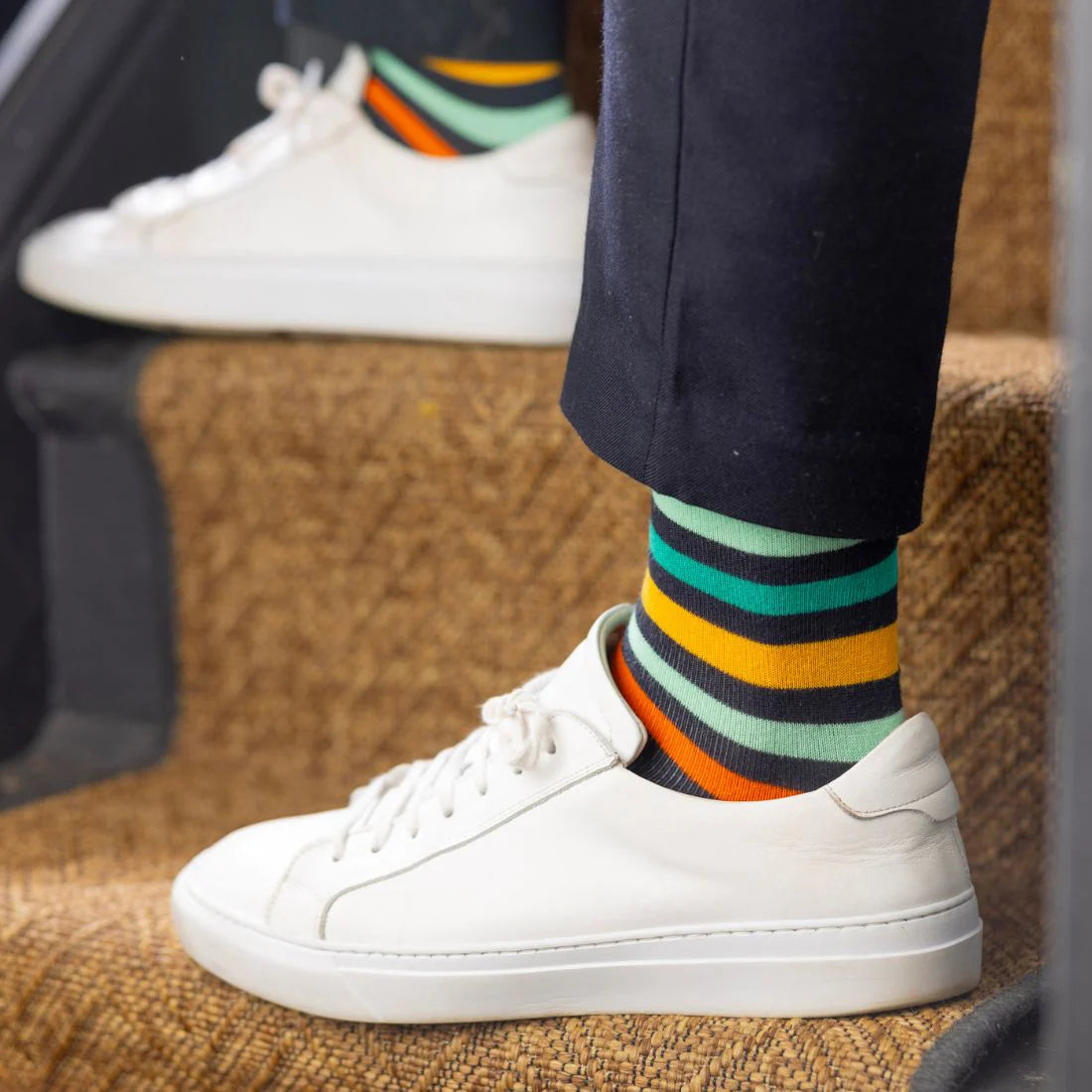 Swole Panda - Gradient Striped Bamboo Socks