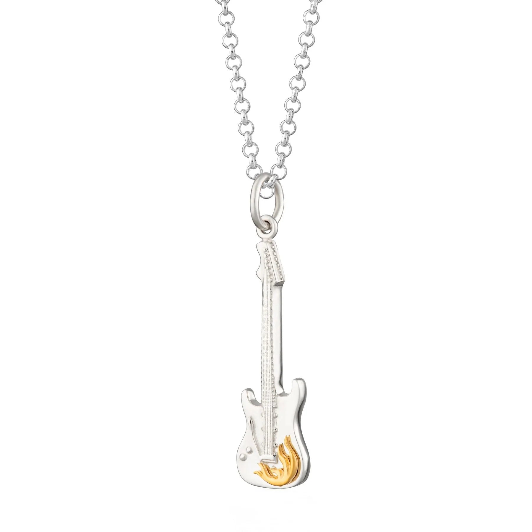 Scream Pretty - Electric Guitar Necklace - Sterling Silver