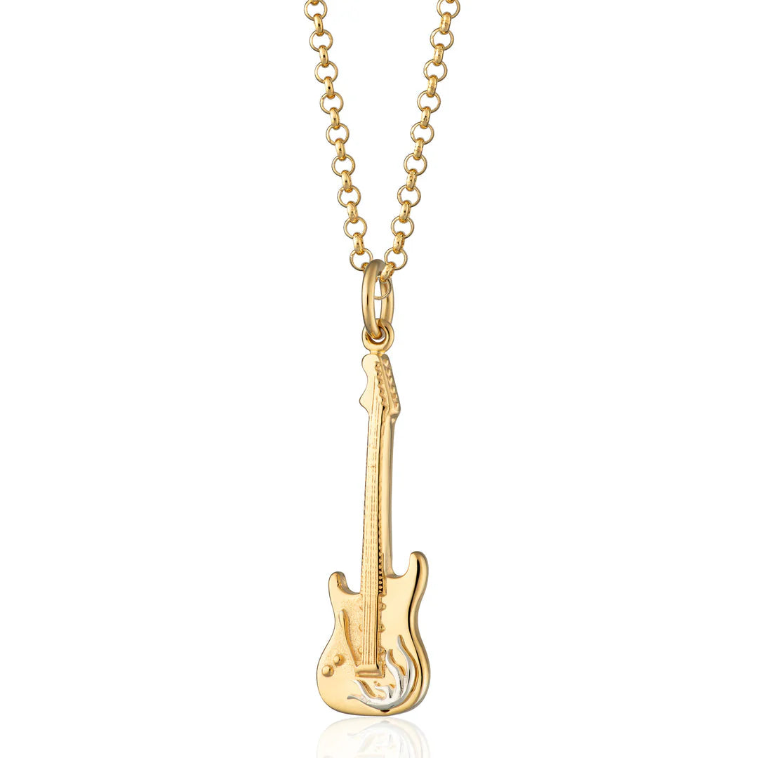 Scream Pretty - Electric Guitar Necklace - Gold Plated