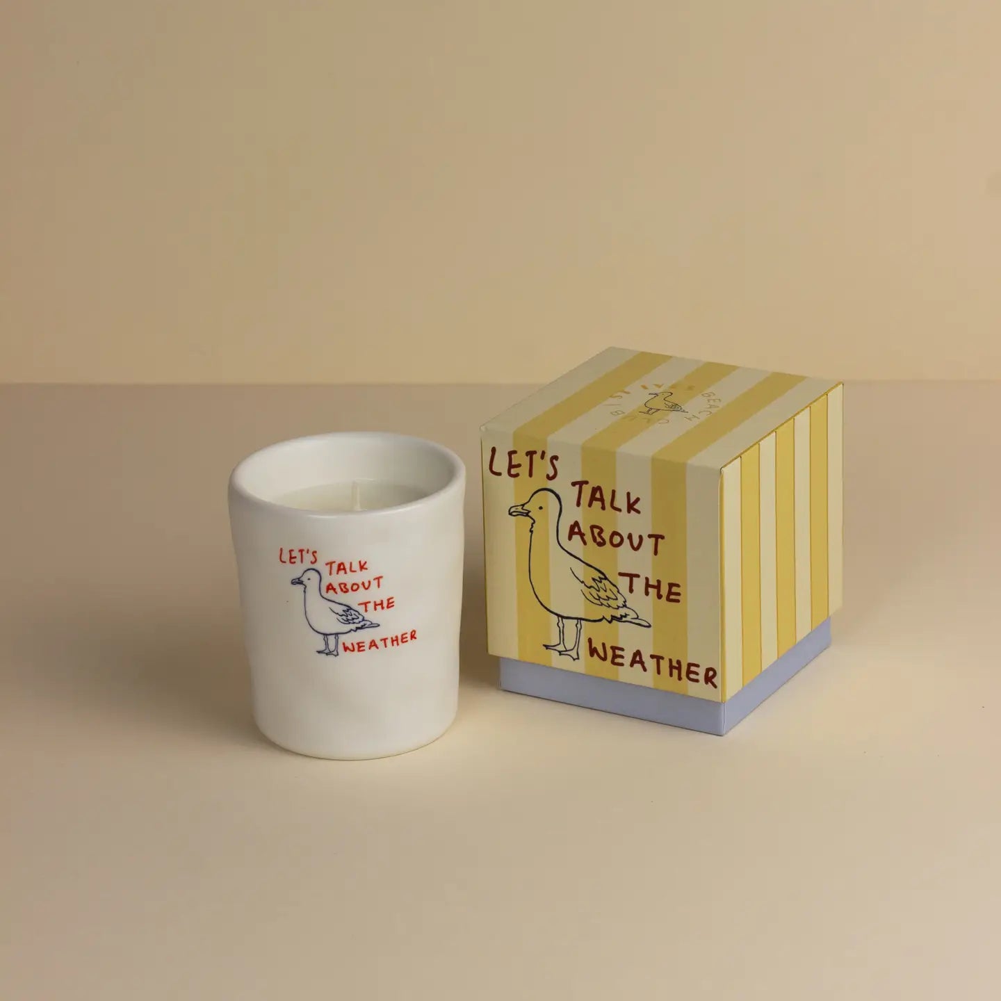 St Ives Beach Club: Gull Candle - Sea Moss & Sandalwood
