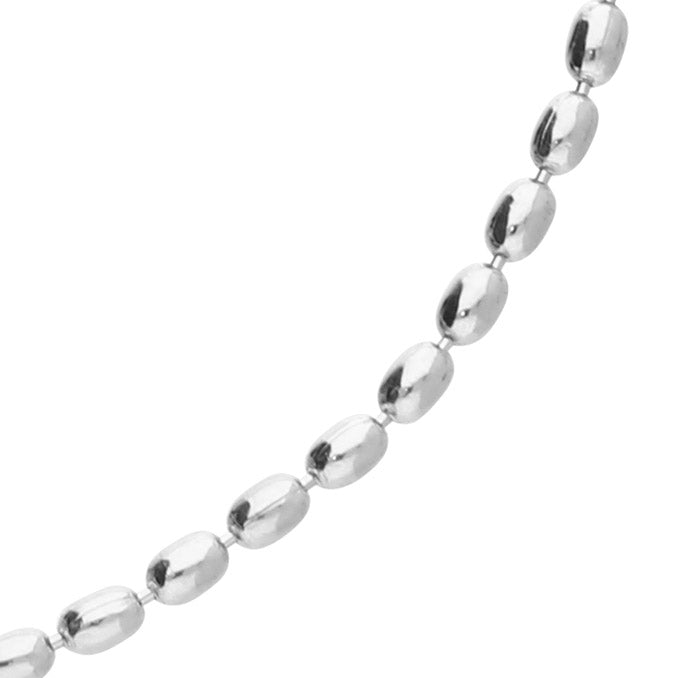 Sterling Silver Seed Bead Necklace