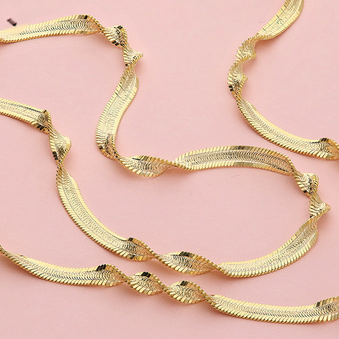 Sterling Herringbone Twist Bracelet