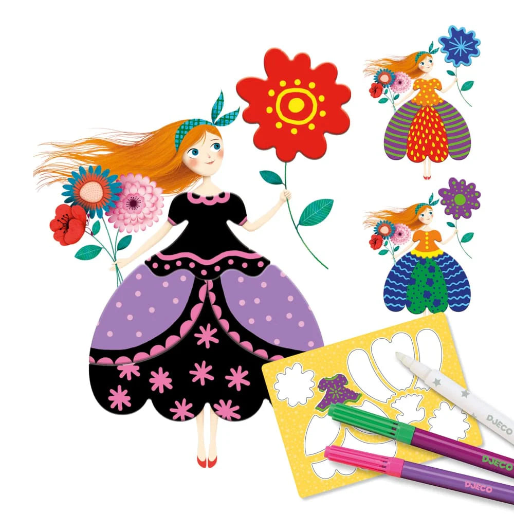 Djeco - Magic Colouring - Maries Pretty Dresses