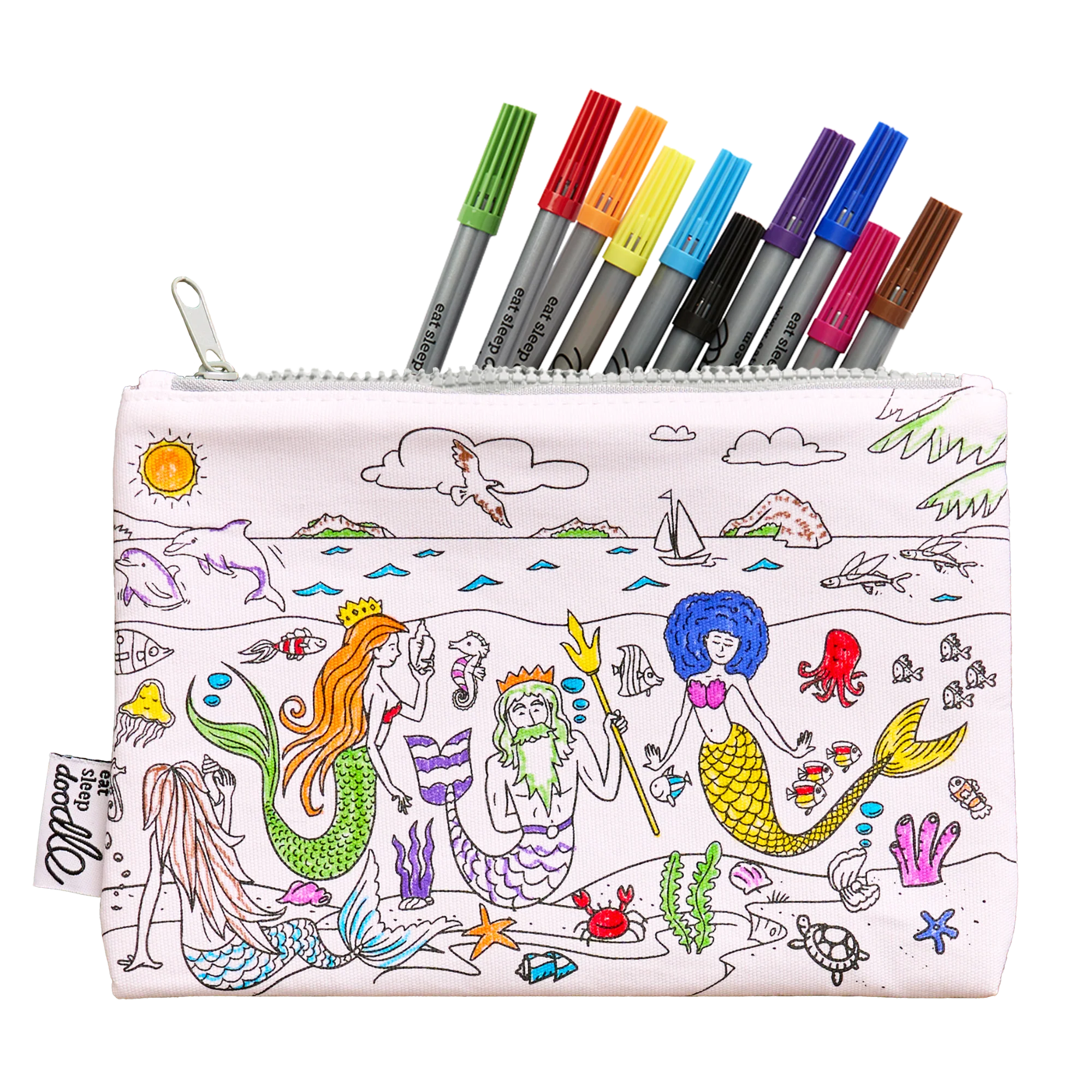 Eat Sleep Doodle - Pencilcase Mermaid