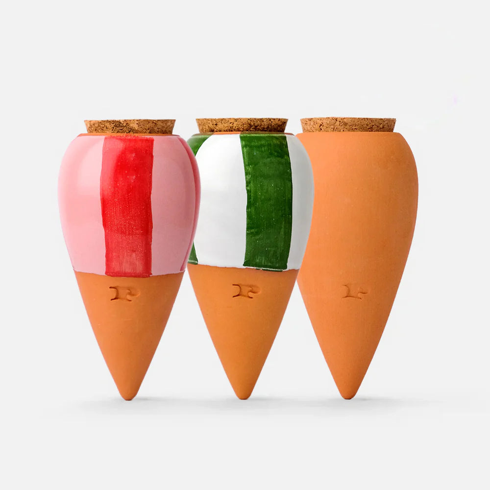Pepin - Plant Watering Olla - Mini Trio - Stripes