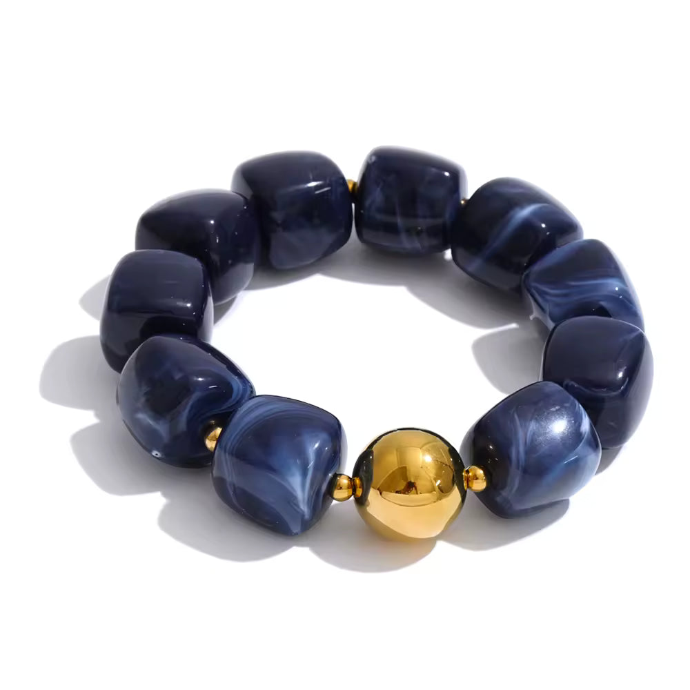 Acrylic Beaded Chunky Bracelet
