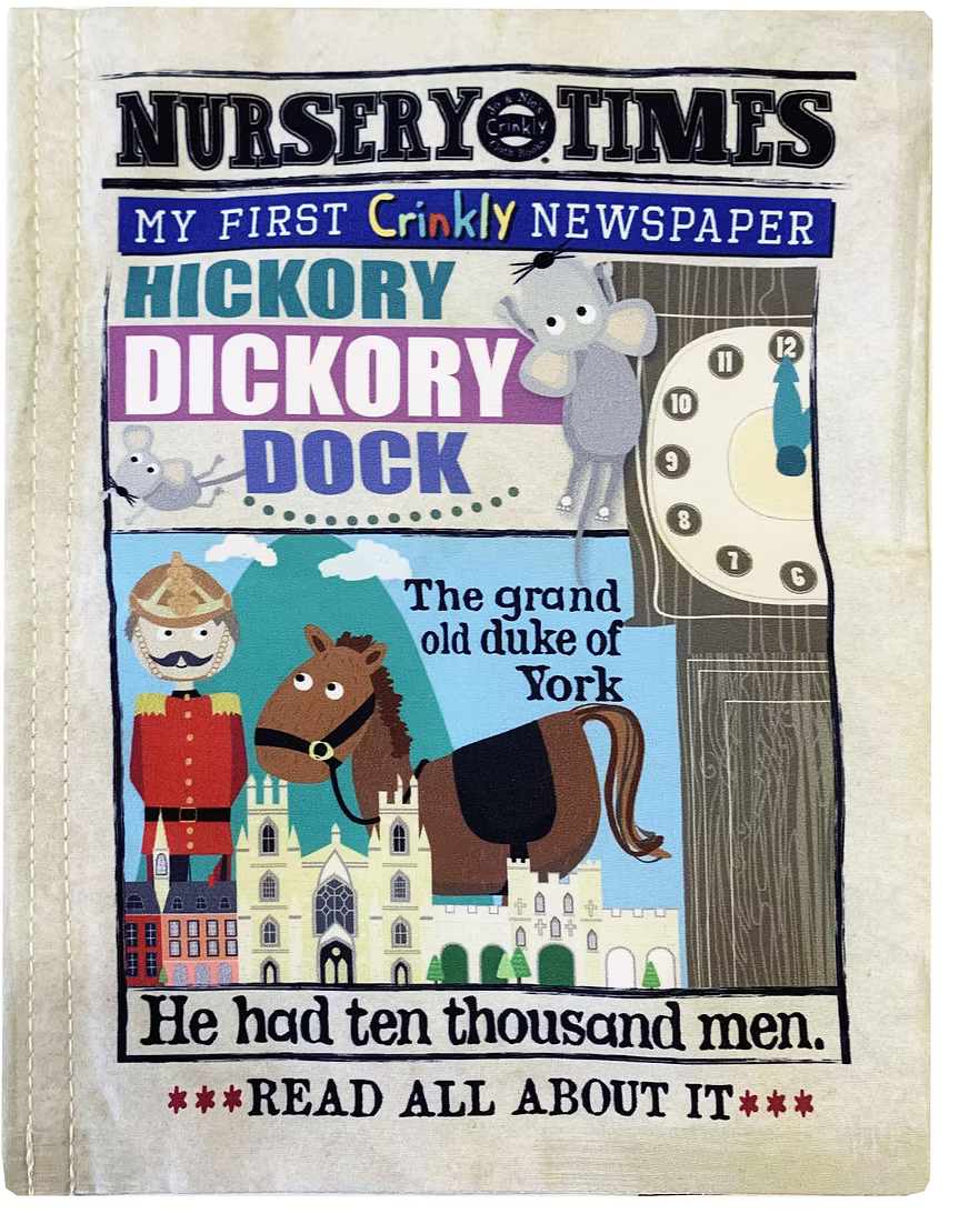 Crinkly Cloth Newspaper - Nursery Rhymes 2