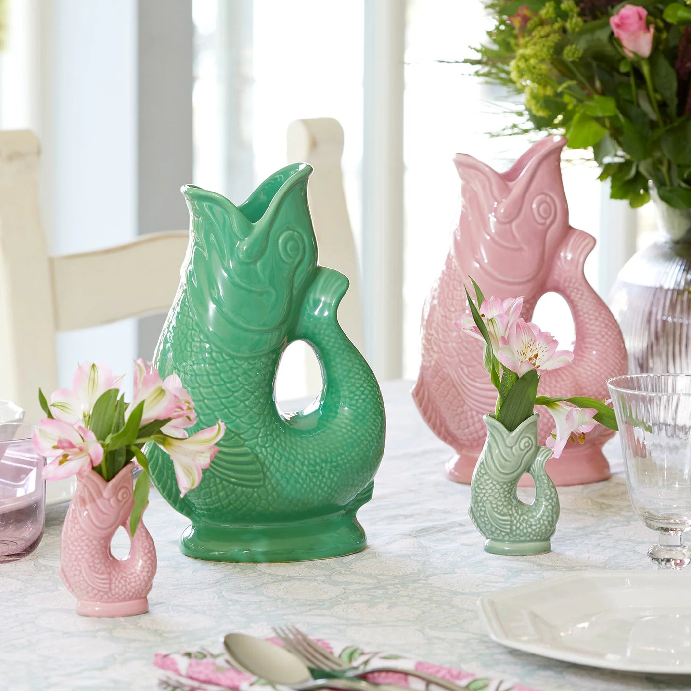 Gurgly Jug - Pea Green Large