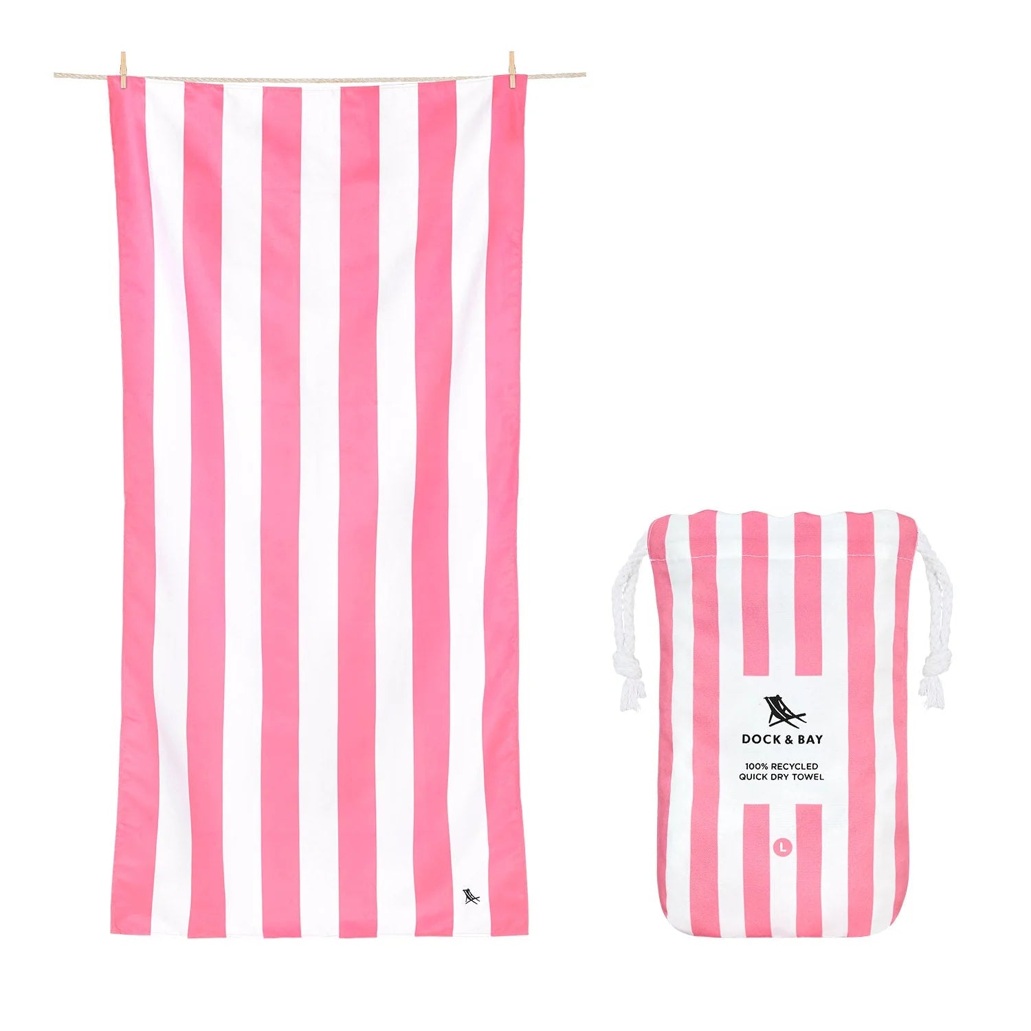 Beach Towel - Phi Phi Pink XL