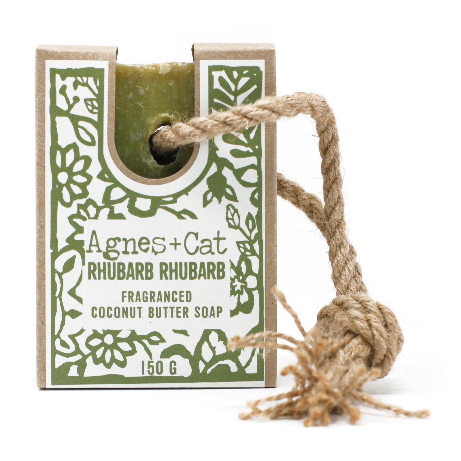 Agnes & Cat - Soap on a Rope - Rhubarb