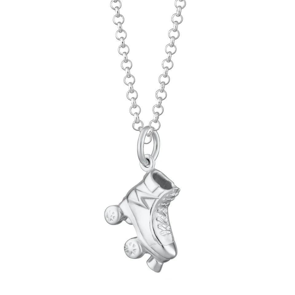 Scream Pretty - Roller Skate Necklace - Sterling Silver