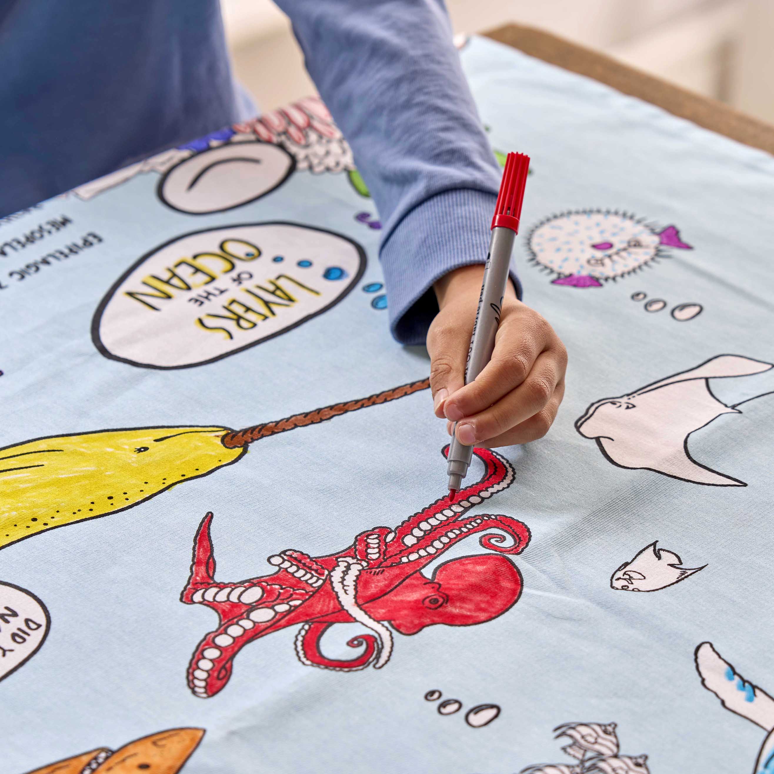 Eat Sleep Doodle - Tablecloth Under the Sea