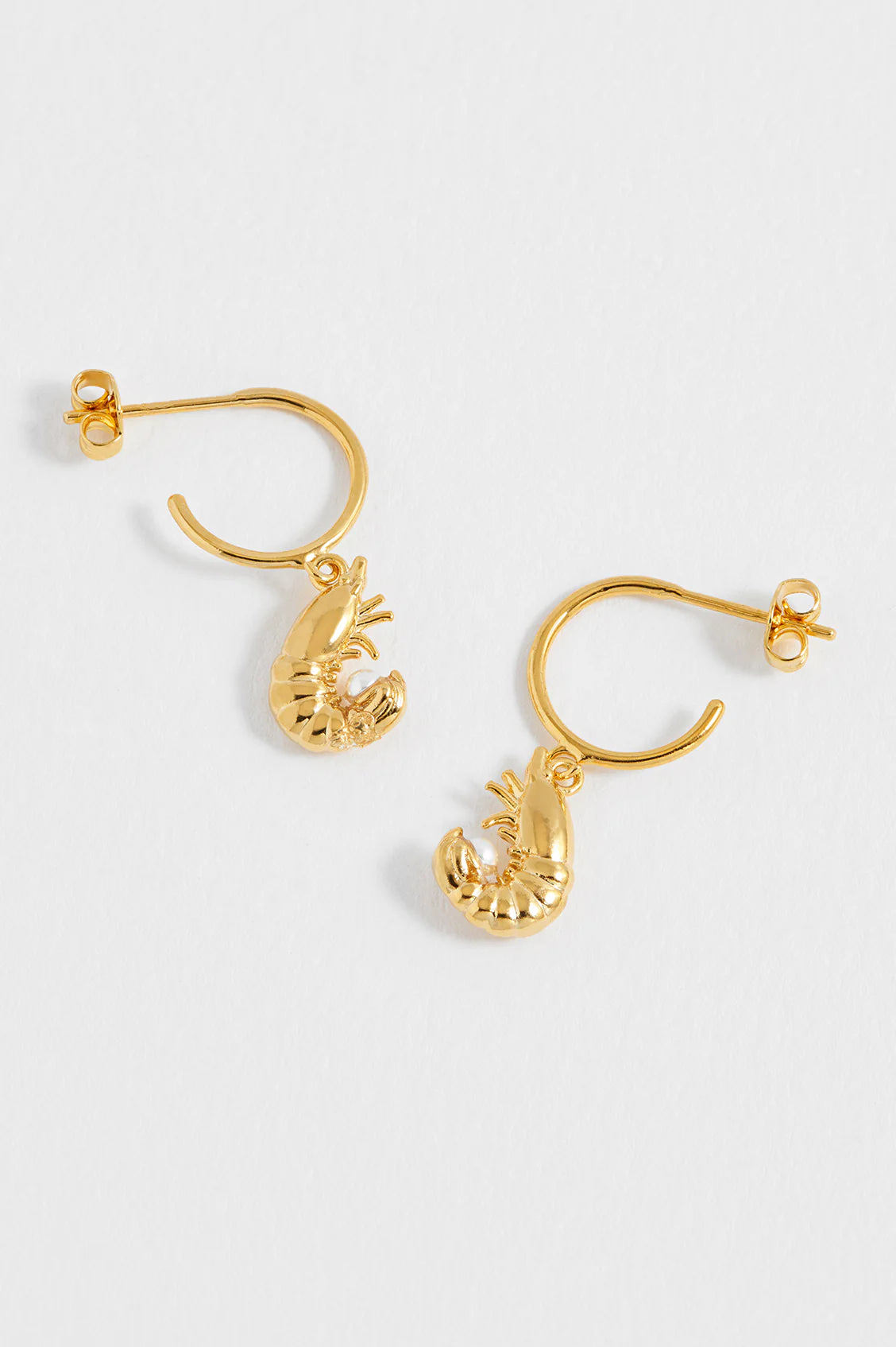 Estella Bartlett - Shrimp Charm Hoops