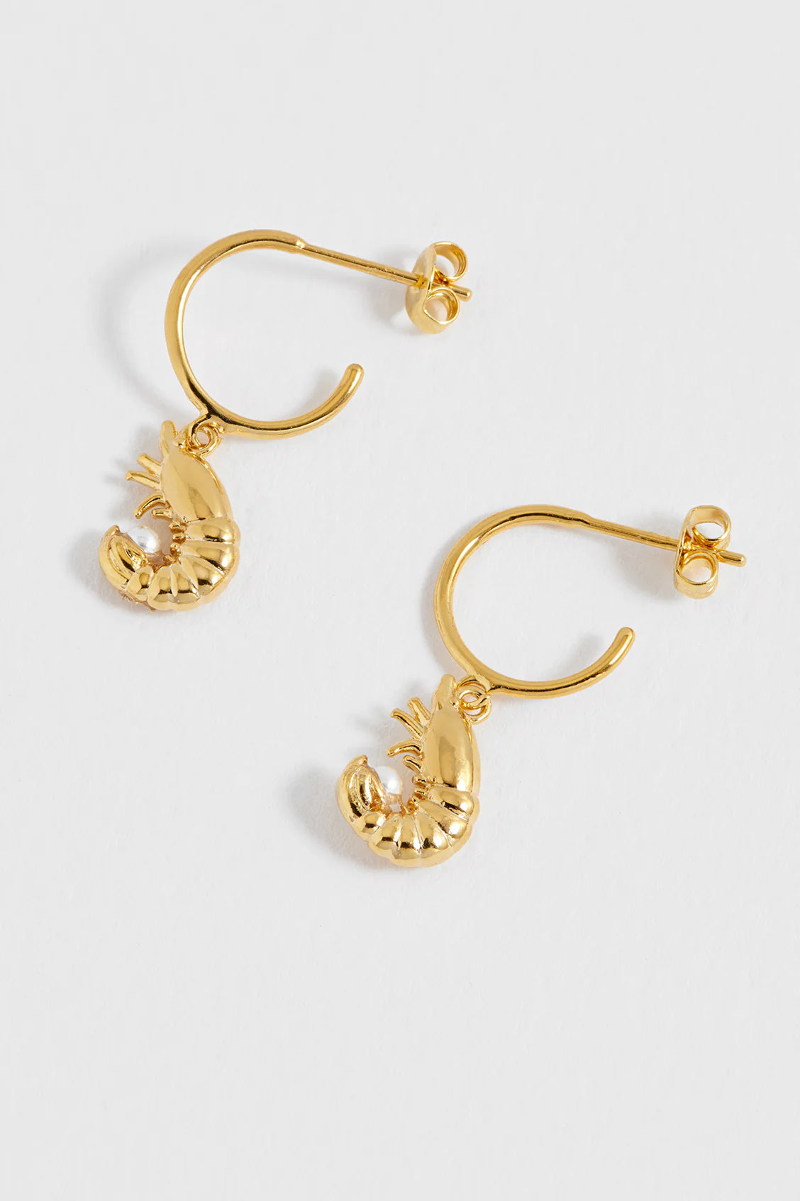 Estella Bartlett - Shrimp Charm Hoops