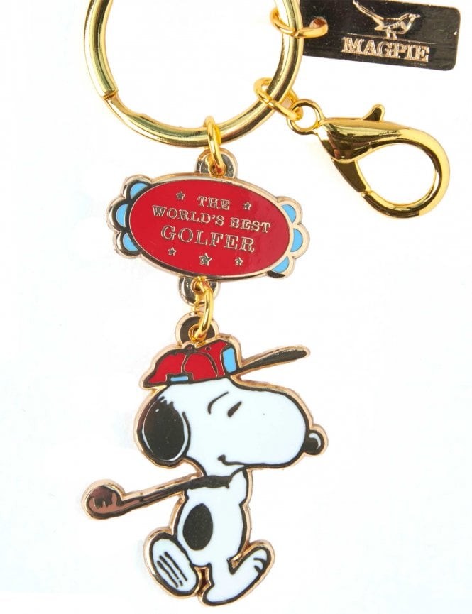 Peanuts Worlds Best Keyring - Golfer