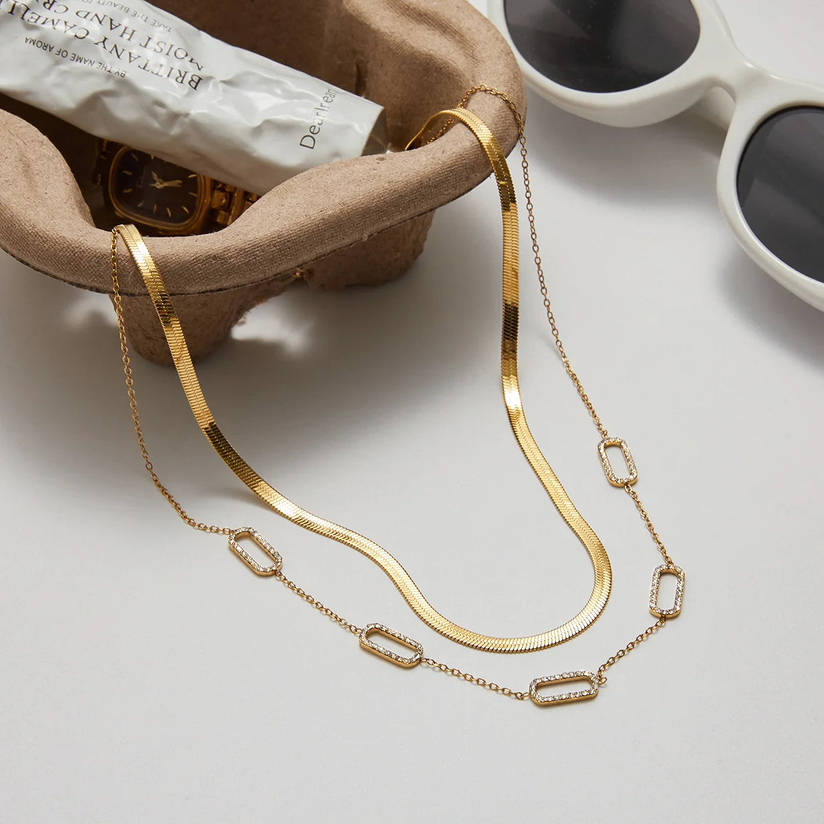 Sparkle Chain Link Necklace