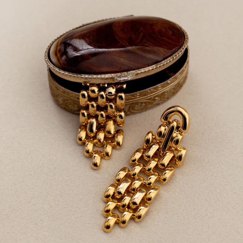 Orelia - Statement Chain Link Drop Earrings