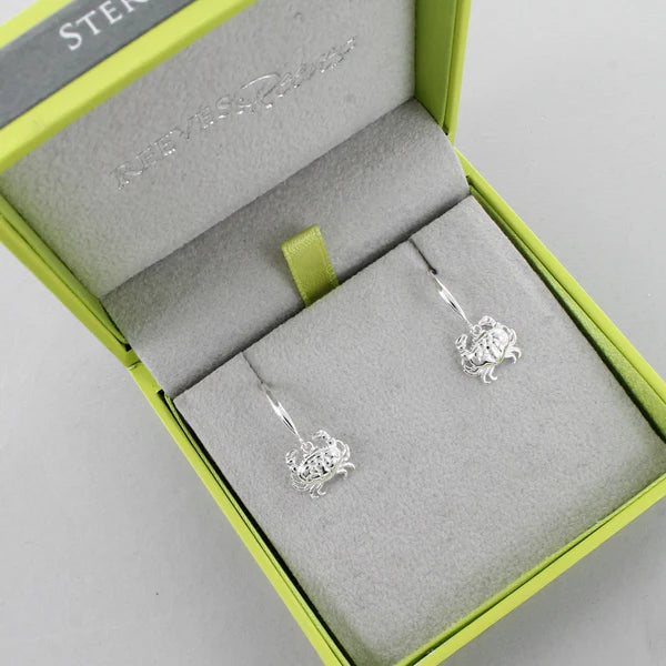 Reeves & Reeves - Sterling Silver Crab Earrings