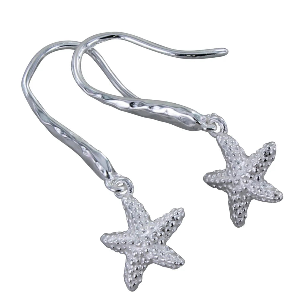 Reeves & Reeves - Sterling Silver Starfish Hook Earrings