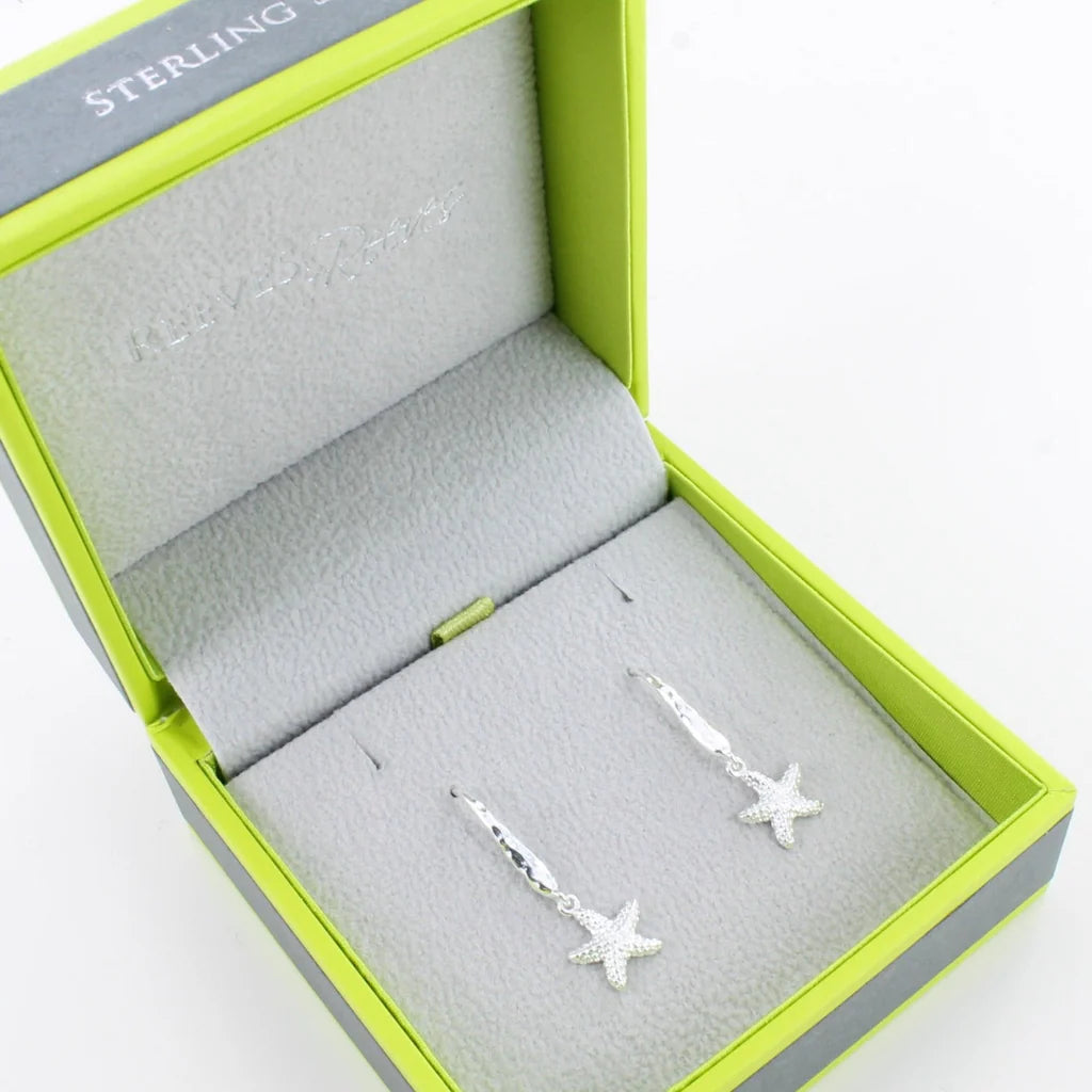 Reeves & Reeves - Sterling Silver Starfish Hook Earrings