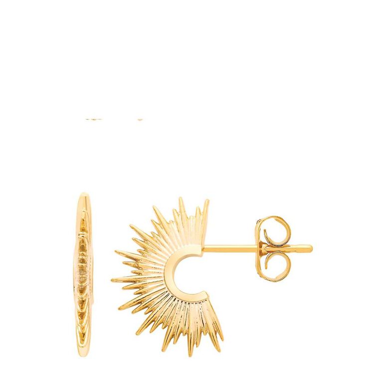 Estella Bartlett - Sunburst Hoop Earrings - GP