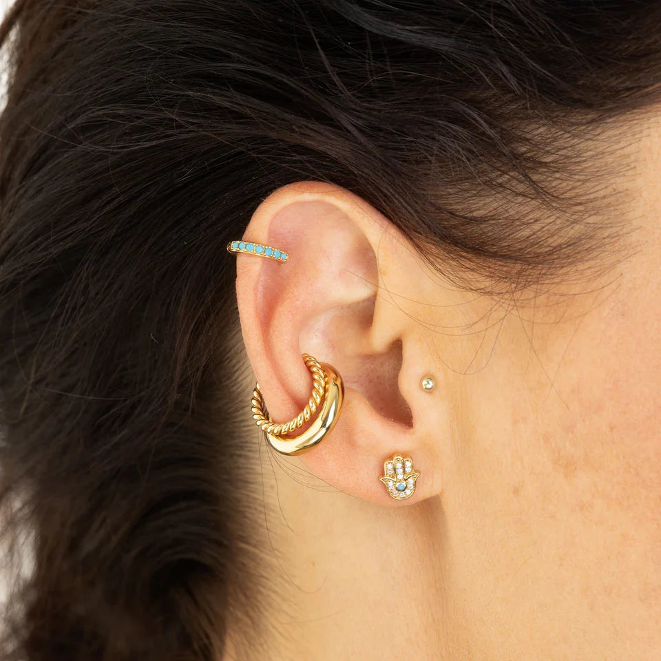 Scream Pretty - Twist Single Ear Cuff - Gold Plated