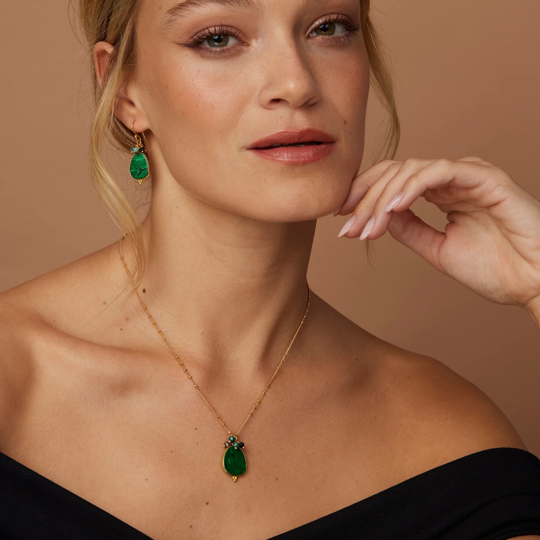 Ashiana - Willow Green Necklace