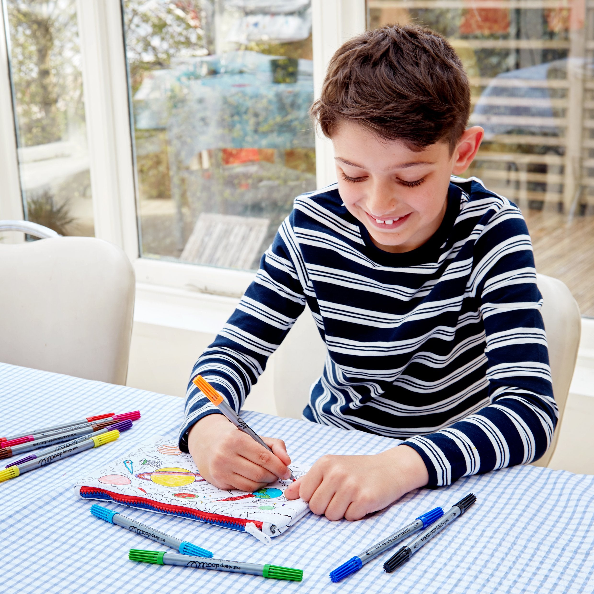 Space Explorer Doodle Pencil Case