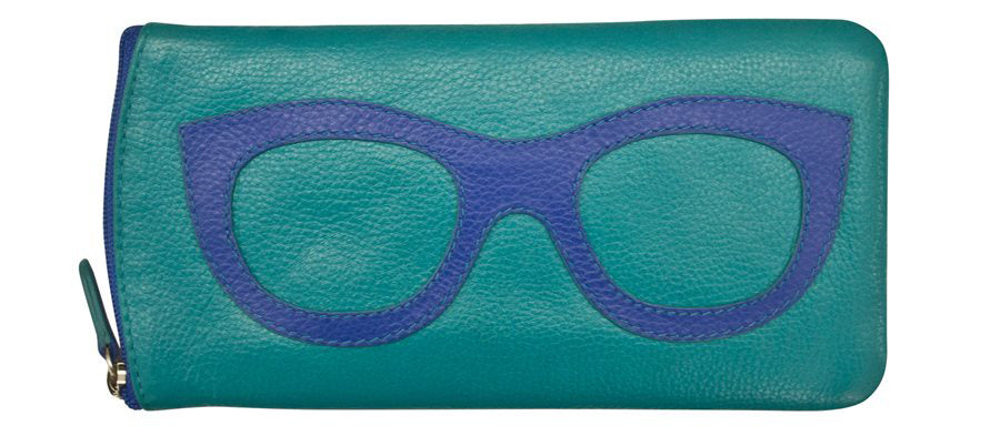 Eyeglass Case - Aqua Cobalt Blue