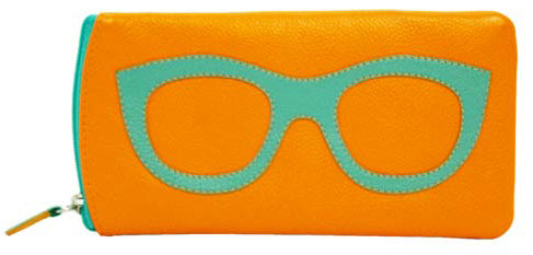 Eyeglass Case - Papaya Turquoise