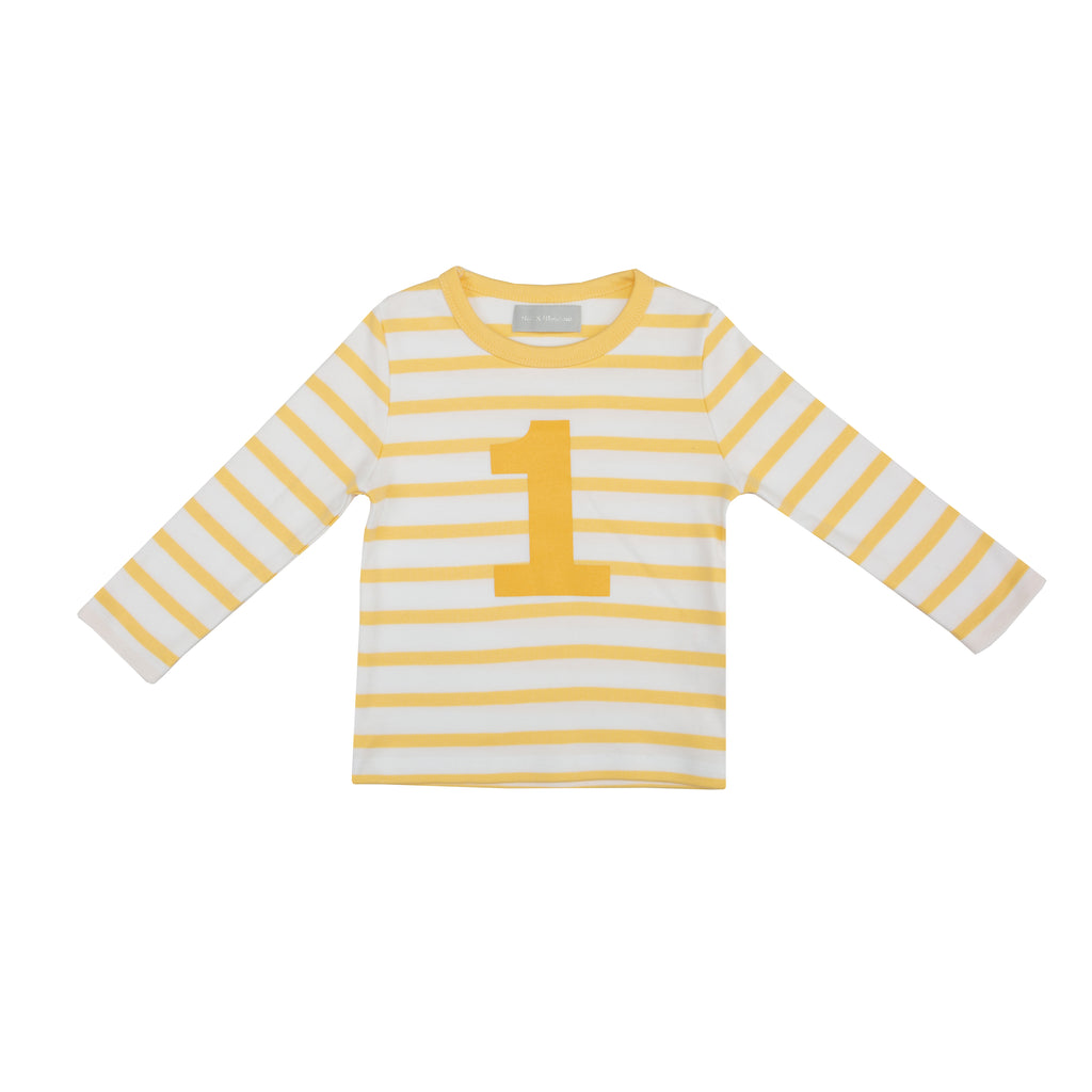 Yellow & White Striped Top - Number 1