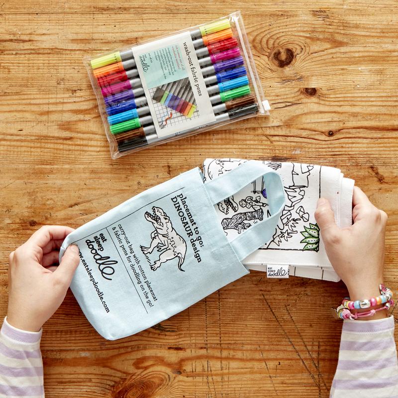 Dinosaur Doodle Placemat To Go