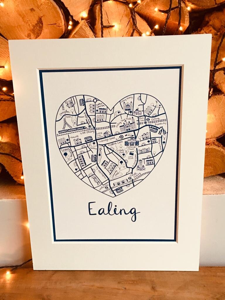Ealing Heart Print