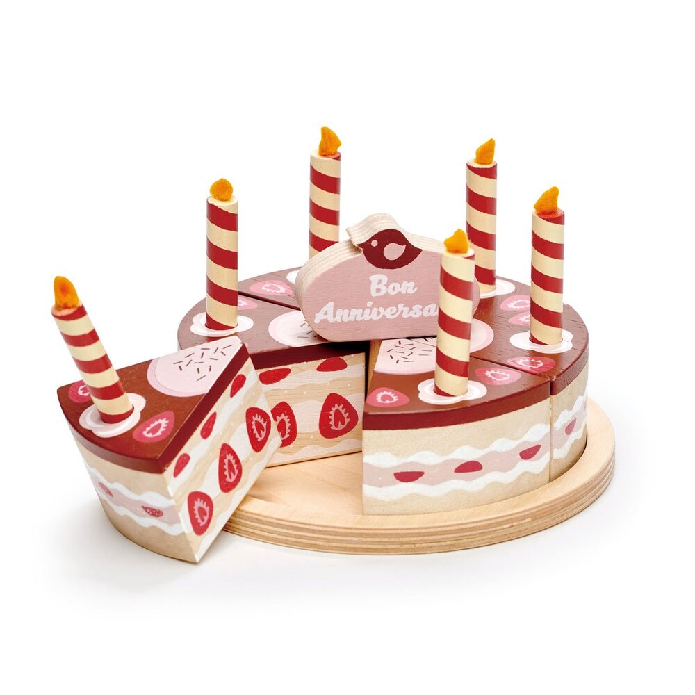 Chocolate Birthday Cake Wooden Toy 3+