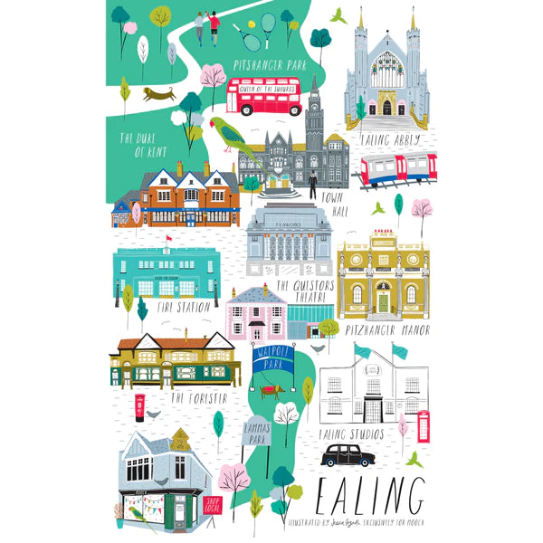 Ealing Landmarks - Tea Towel